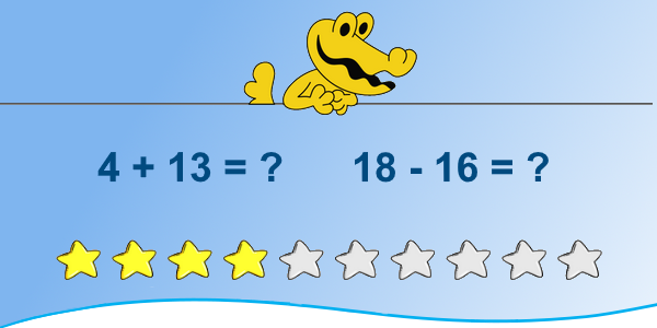 addition and subtraction - earn stars